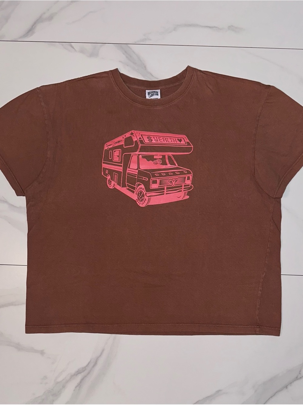 Billionaire Boys Club BB Champer Camper Van Graphic Tee Rawhide Brown Size 3XL